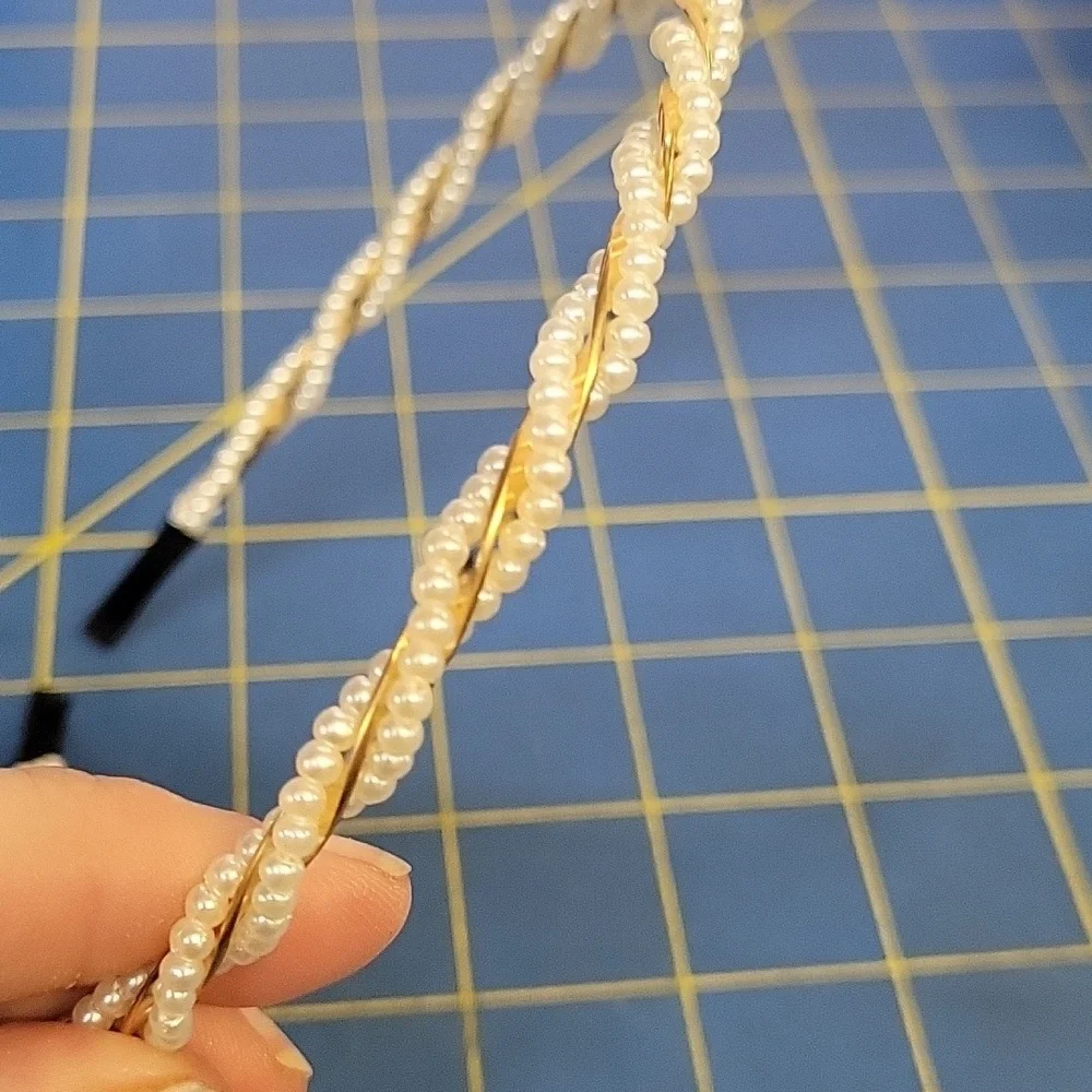 Elegant Pearl Headbands Set Of 3